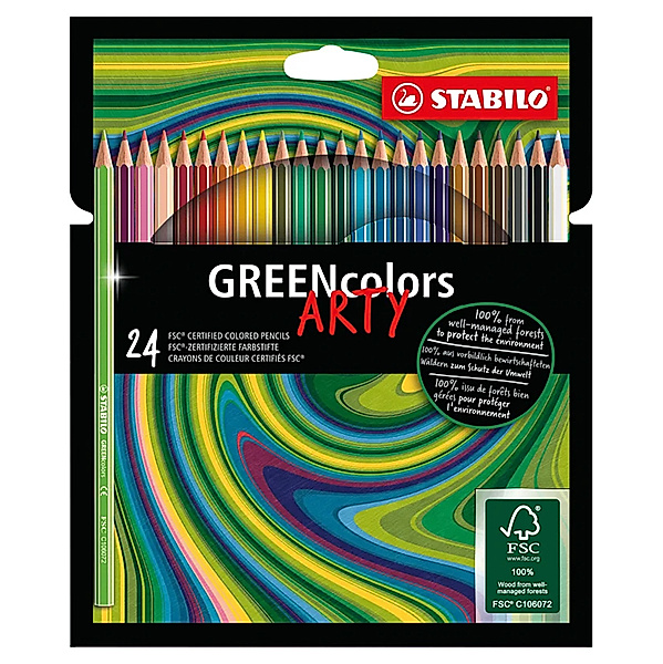 STABILO® Buntstift STABILO® GREENcolors ARTY 24er-Pack
