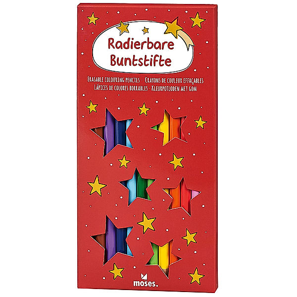 moses Verlag Buntstifte COLORS radierbar 12er-Set