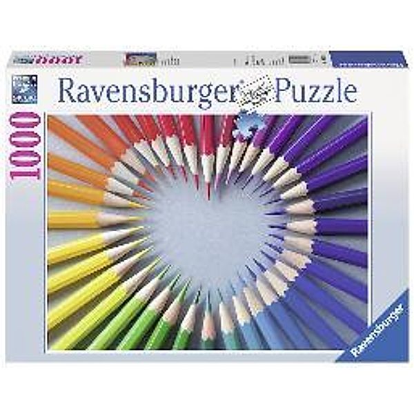 Buntstiftherz Puzzle 1000 Teile