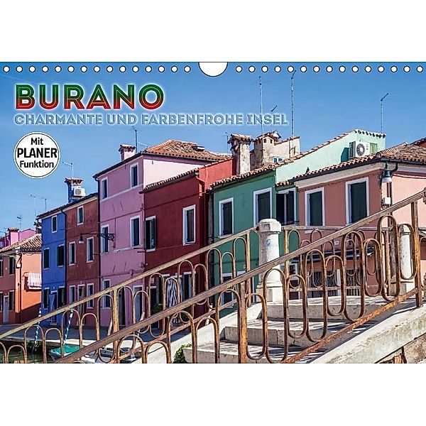 BURANO Charmante und farbenfrohe Insel (Wandkalender 2017 DIN A4 quer), Melanie Viola