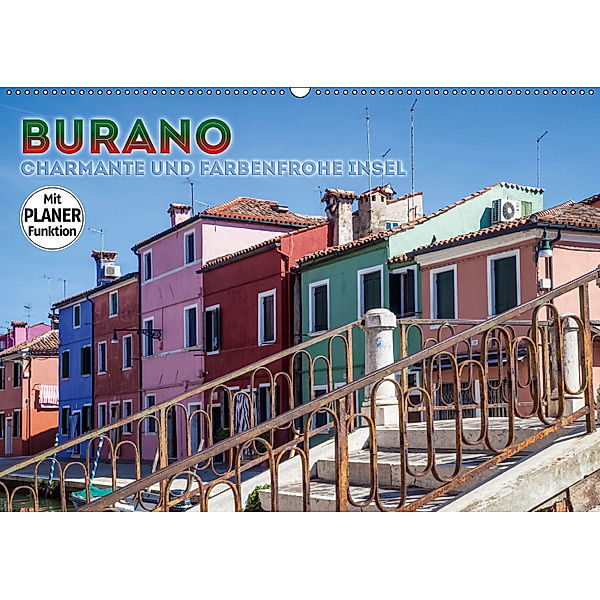 BURANO Charmante und farbenfrohe Insel (Wandkalender 2019 DIN A2 quer), Melanie Viola