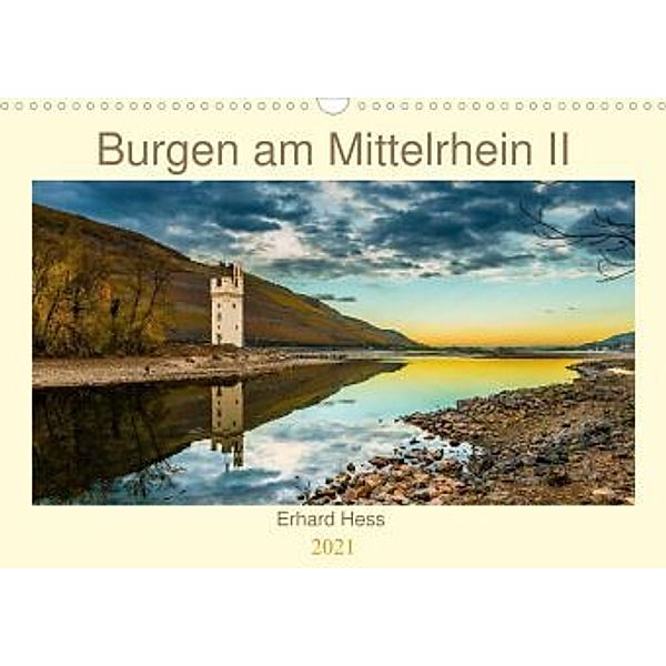 Burgen am Mittelrhein II (Wandkalender 2021 DIN A3 quer), Erhard Hess, www.ehess.de
