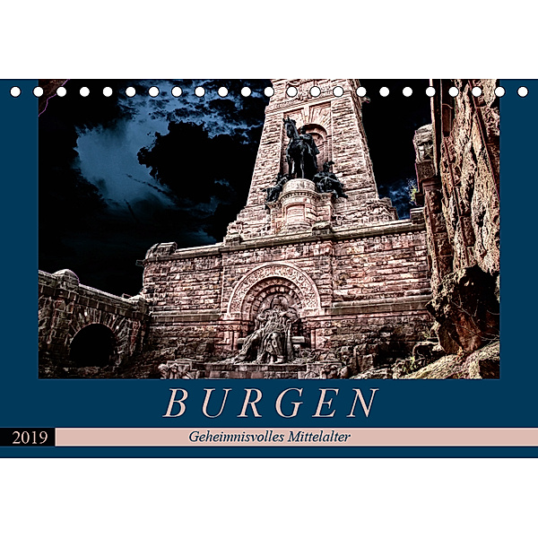 Burgen - Geheimnisvolles Mittelalter (Tischkalender 2019 DIN A5 quer), Flori0