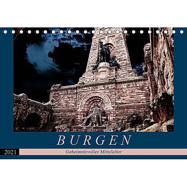 Burgen - Geheimnisvolles Mittelalter (Tischkalender 2021 DIN A5 quer), Flori0