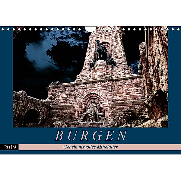 Burgen - Geheimnisvolles Mittelalter (Wandkalender 2019 DIN A4 quer), Flori0