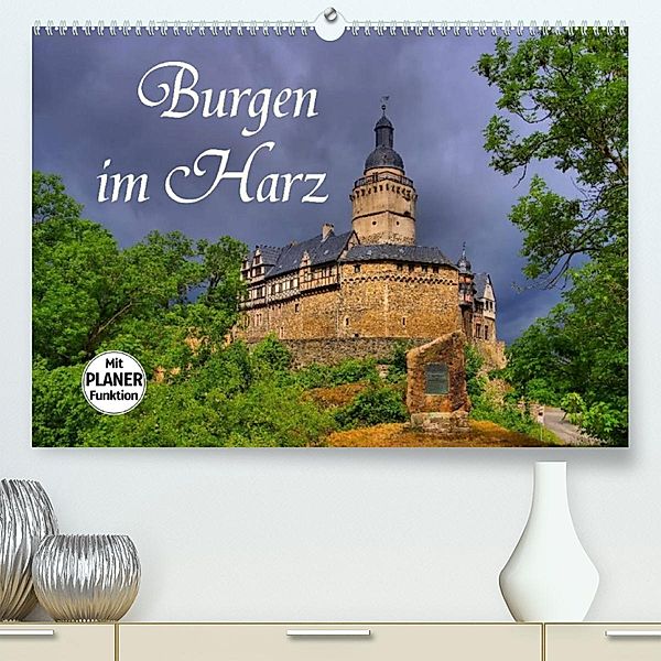Burgen im Harz (Premium, hochwertiger DIN A2 Wandkalender 2023, Kunstdruck in Hochglanz), LianeM