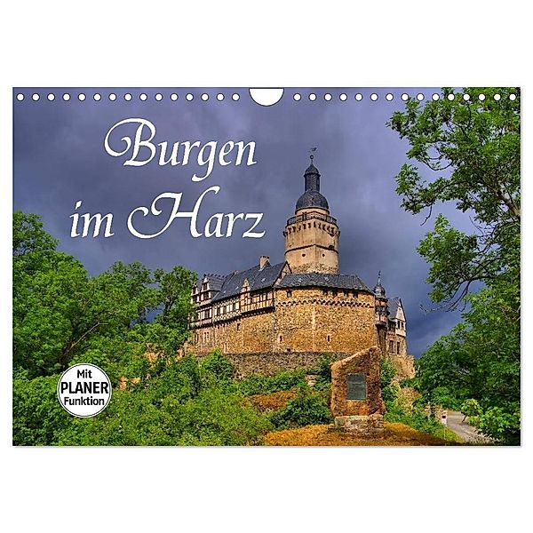 Burgen im Harz (Wandkalender 2024 DIN A4 quer), CALVENDO Monatskalender, LianeM