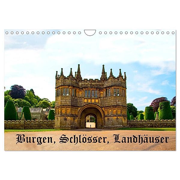 Burgen, Schlösser, Landhäuser (Wandkalender 2024 DIN A4 quer), CALVENDO Monatskalender, Gabriela Wernicke-Marfo