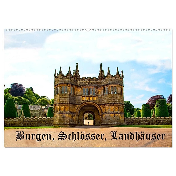Burgen, Schlösser, Landhäuser (Wandkalender 2024 DIN A2 quer), CALVENDO Monatskalender, Gabriela Wernicke-Marfo