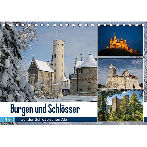 Burgen und Schlösser auf der Schwäbischen Alb (Tischkalender 2020 DIN A5 quer), Kapeha