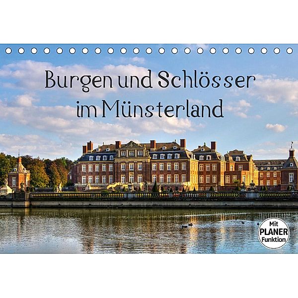 Burgen und Schlösser im Münsterland (Tischkalender 2021 DIN A5 quer), Paul Michalzik
