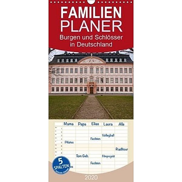 Burgen und Schlösser in Deutschland - Familienplaner hoch (Wandkalender 2020 , 21 cm x 45 cm, hoch)