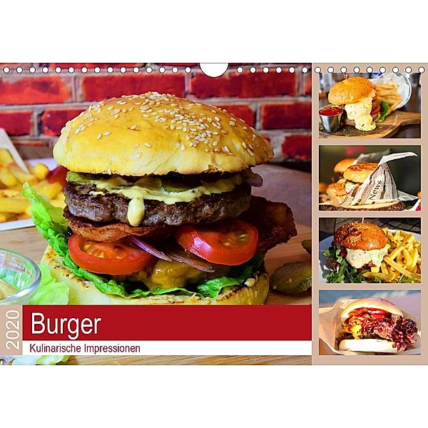 Burger 2020. Kulinarische Impressionen (Wandkalender 2020 DIN A4 quer), Steffani Lehmann
