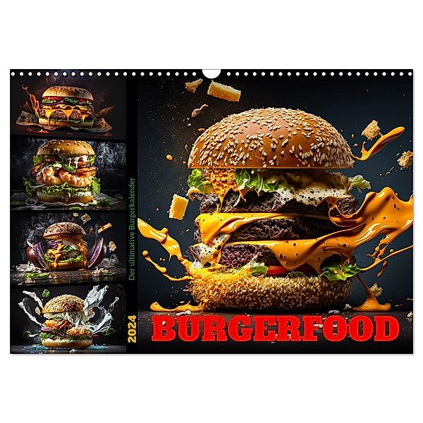 Burgerfood (Wandkalender 2024 DIN A3 quer), CALVENDO Monatskalender, Dirk Meutzner