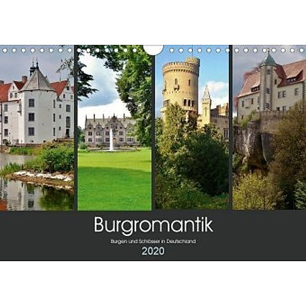 Burgromantik Burgen und Schlösser in Deutschland (Wandkalender 2020 DIN A4 quer), Andrea Janke