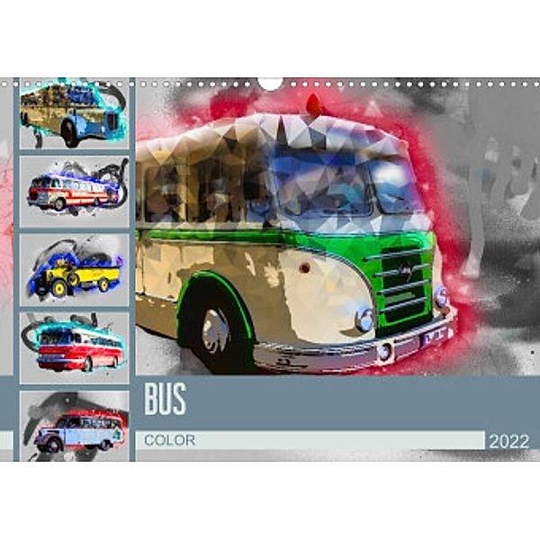 Bus Color (Wandkalender 2022 DIN A3 quer), Dirk Meutzner