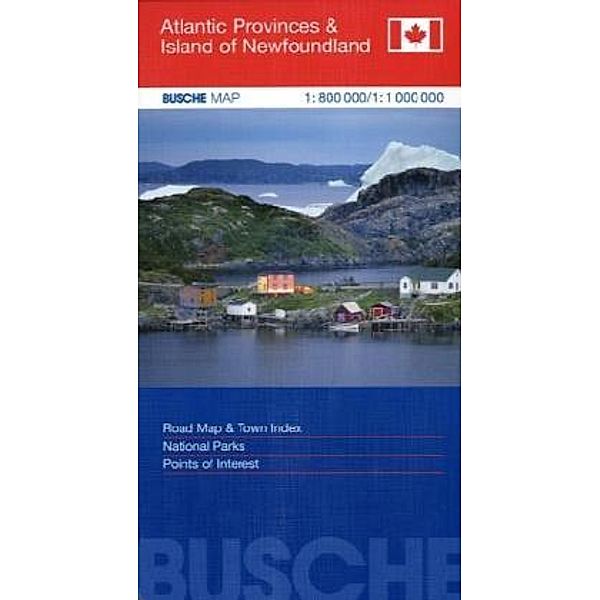 Busche Map Atlantic Provinces & Island of Newfoundland