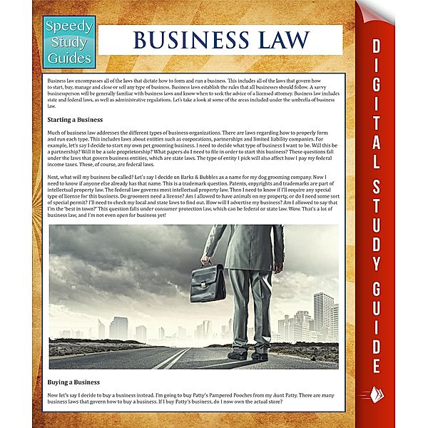 Business Law (Speedy Study Guides), Speedy Publishing