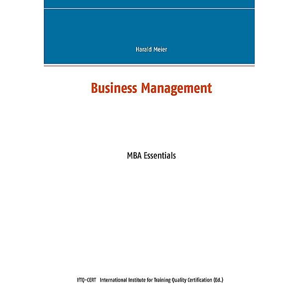 Business Management, Harald Meier