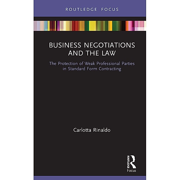 Business Negotiations and the Law, Carlotta Rinaldo