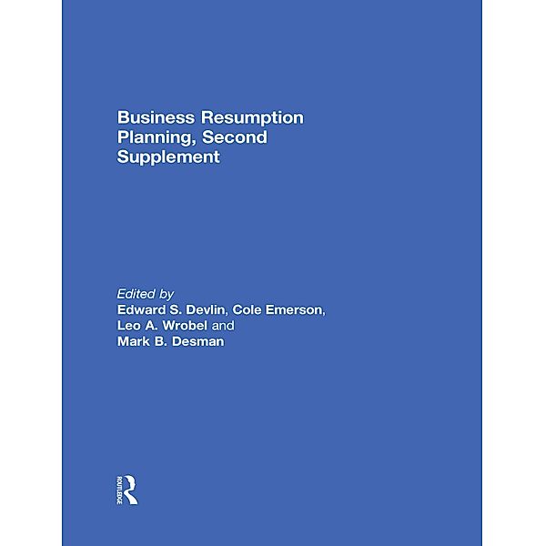 Business Resumption Planning, Second Supplement