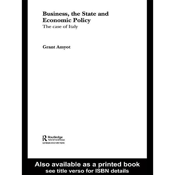 Business, The State and Economic Policy, G Grant Amyot