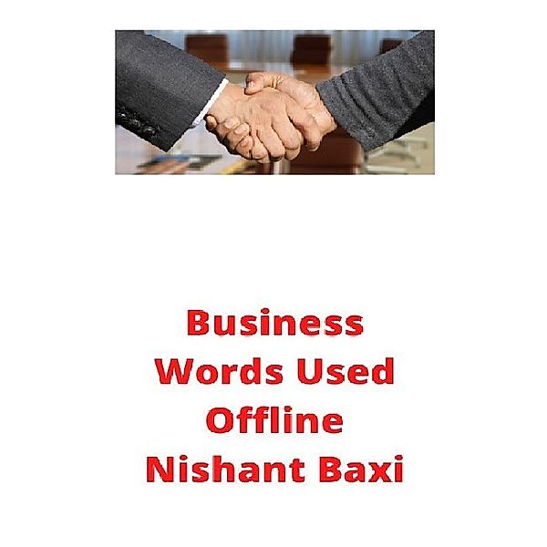 Business Words Used Offline, Nishant Baxi