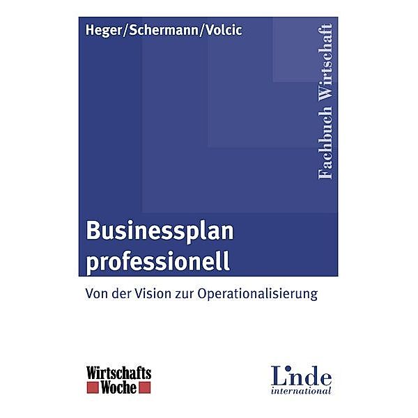 Businessplan professionell, Martin Heger, Michael Schermann, Klaus Volcic