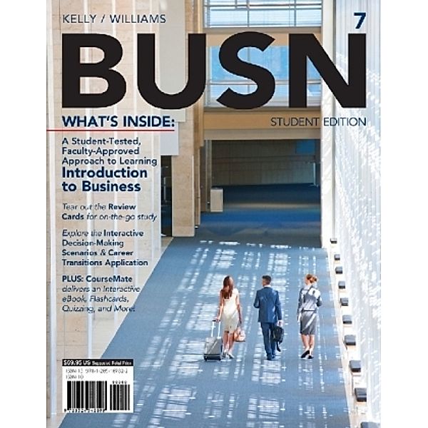 BUSN (with CourseMate, 1 term (6 months) Printed Access Card), m.  Buch, m.  Online-Zugang; ., Chuck Williams, Marcella Kelly