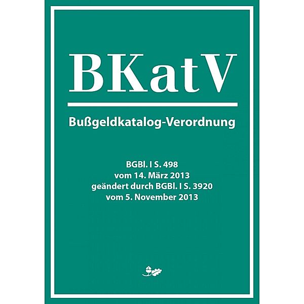 Bußgeldkatalog-Verordnung (2013)