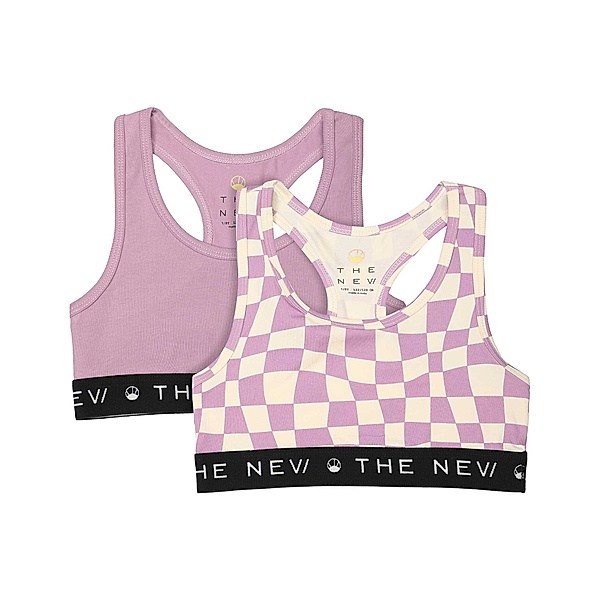 The New Bustier CHECK 2er-Pack in lavender herb
