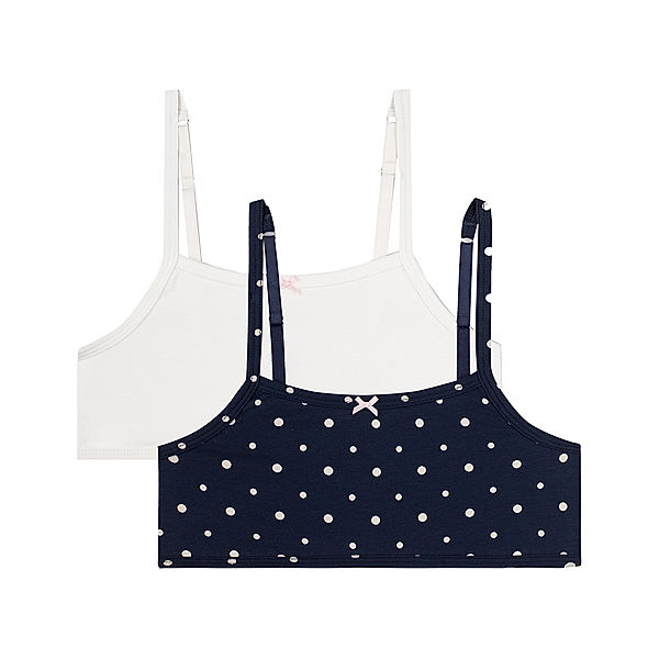 Sanetta Bustier CUTE DOTS in nordic blue