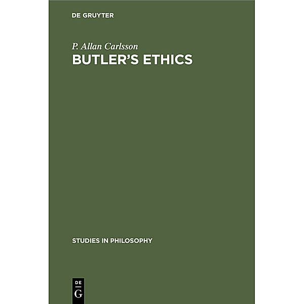 Butler's Ethics, P. Allan Carlsson