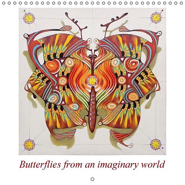 Butterflies from an imaginary world (Wall Calendar 2018 300 &times 300 mm Square), Federico Cortese