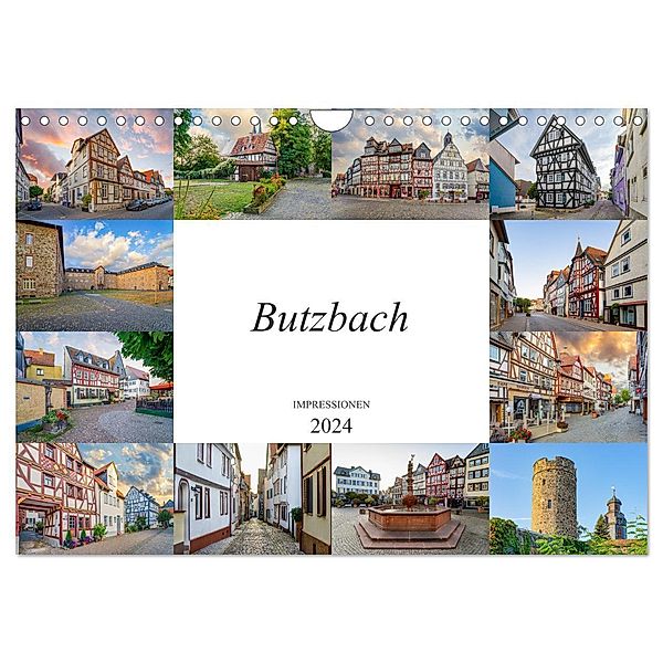 Butzbach Impressionen (Wandkalender 2024 DIN A4 quer), CALVENDO Monatskalender, Dirk Meutzner