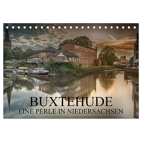 Buxtehude - Eine Perle in Niedersachsen (Tischkalender 2024 DIN A5 quer), CALVENDO Monatskalender, Wolfgang Schwarz
