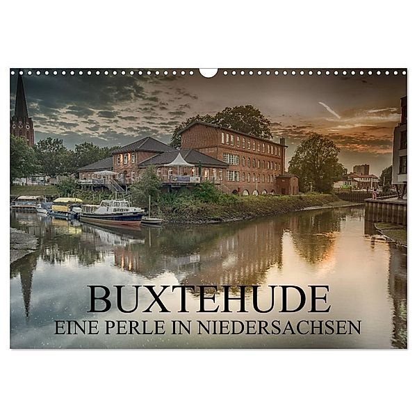 Buxtehude - Eine Perle in Niedersachsen (Wandkalender 2024 DIN A3 quer), CALVENDO Monatskalender, Wolfgang Schwarz