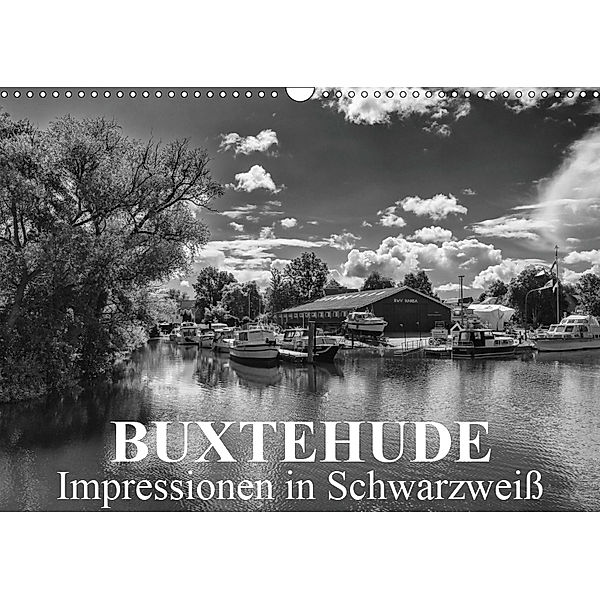 Buxtehude Impressionen in Schwarzweiß (Wandkalender 2019 DIN A3 quer), Wolfgang Schwarz
