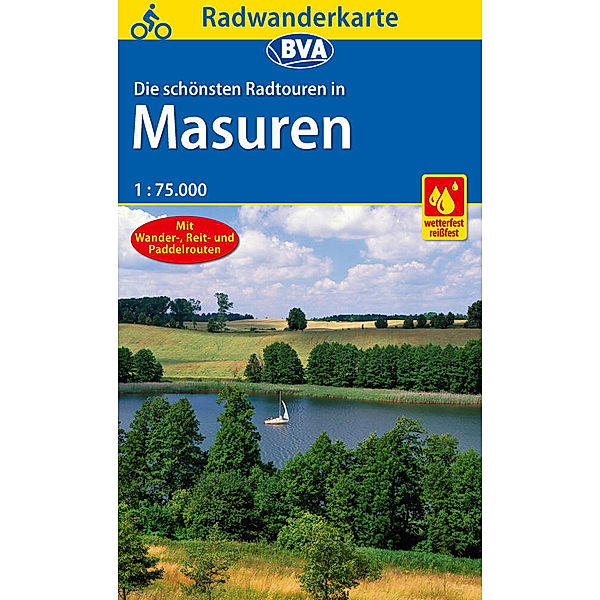 BVA Radwanderkarte / BVA Radwanderkarte Die schönsten Radtouren in Masuren 1:75.000