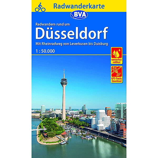 BVA Radwanderkarte / BVA Radwanderkarte Radwandern rund um Düsseldorf, 1:50.000