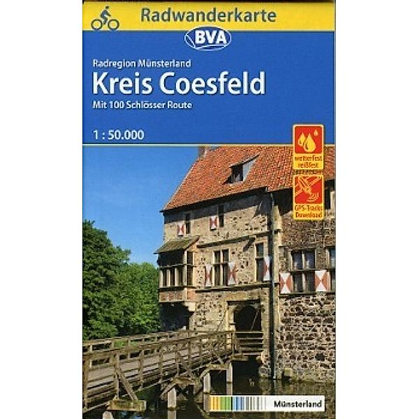 BVA Radwanderkarte Radregion Münsterland Kreis Coesfeld 1:50.000