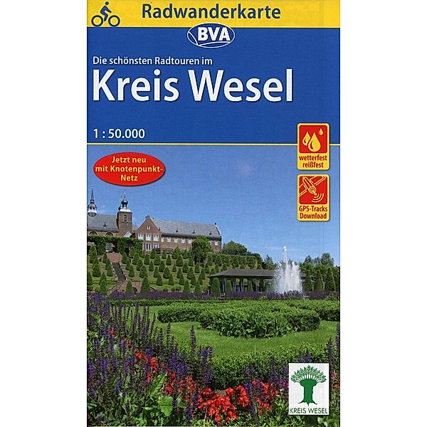 BVA Radwanderkarte Radwandern im Kreis Wesel am Niederrhein