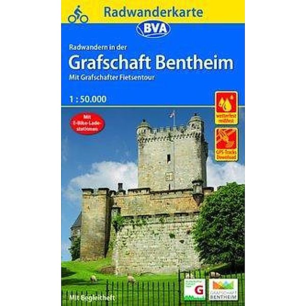 BVA Radwanderkarte Radwandern in der Grafschaft Bentheim 1:50.000