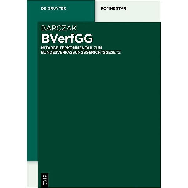 BVerfGG / De Gruyter Kommentar
