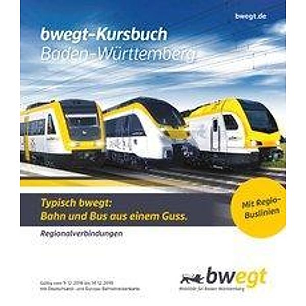 bwegt-Kursbuch Baden-Württemberg 2020, m. 2 Ktn.