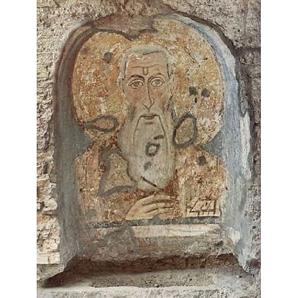 Byzantinischer Maler 7. Jahrhundert - Fresko im Mittelschiff von Santa Maria Antiqua, Hl. Abbacyrus - 100 Teile (Puzzle)