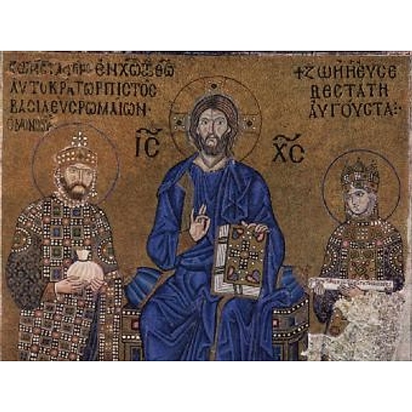 Byzantinischer Mosaizist um 1020 - Thronender und segnender Christus zwischen Kaiser und Kaiserin - 2.000 Teile (Puzzle)