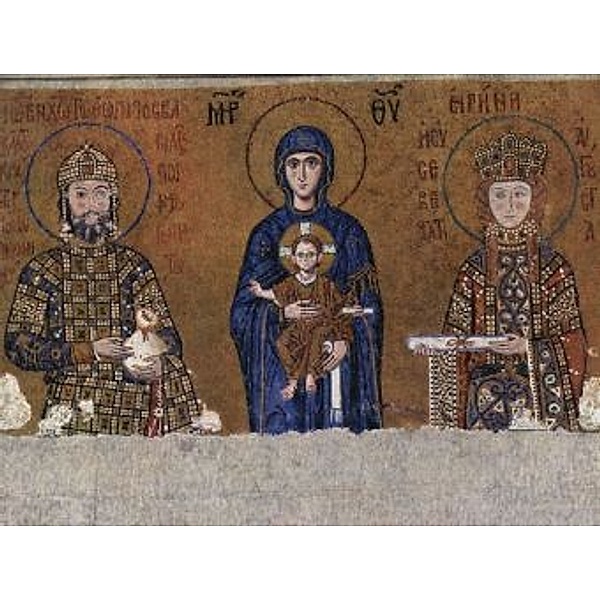 Byzantinischer Mosaizist um 1118 - Maria mit segnenden Christuskind zwischen Kaiser und Kaiserin - 2.000 Teile (Puzzle)