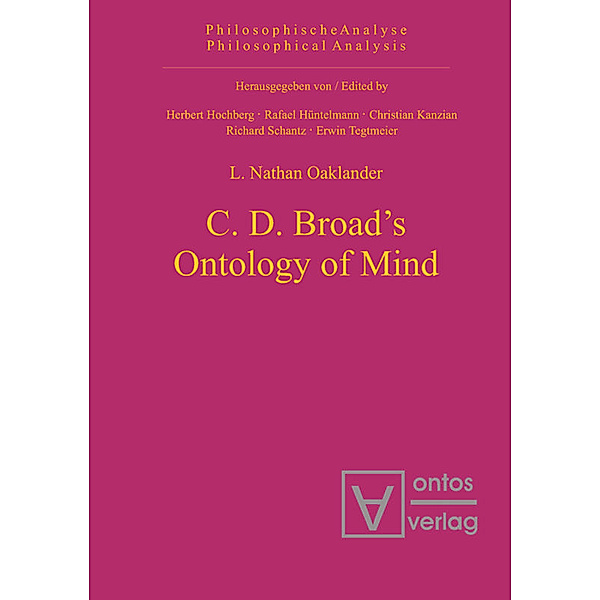 C. D. Broad's Ontology of Mind, L. Nathan Oaklander