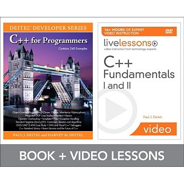 C++ Fundamentals I and II, Book and DVD-ROM, Paul J. Deitel, Harvey M. Deitel